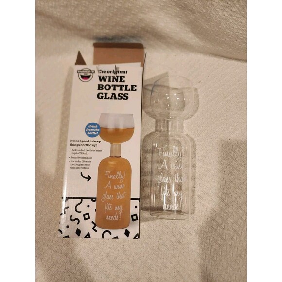 The Original Wine Bottle Glass Big Mouth Gift - Picture 7 of 9